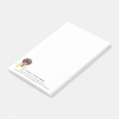 Waterverf Bulldog Aangepaste notities Post-it® Notes (Schuin)