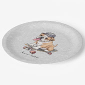 Waterverf Bulldog papier Bord (Gekanteld)