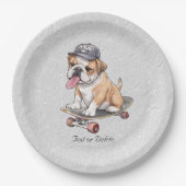 Waterverf Bulldog papier Bord (Voorkant)