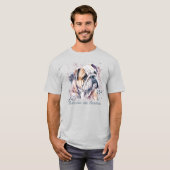 Waterverf Bulldog T-shirt (Voorkant volledig)
