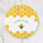 Waterverf Bumble Bee "Bedankt voor Bee-ing Here" � Bedankjes Labels (Achterkant)