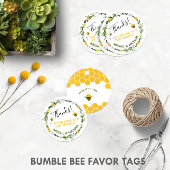 Waterverf Bumble Bee "Bedankt voor Bee-ing Here" � Bedankjes Labels