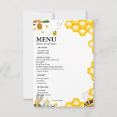 Waterverf Bumble Bee bloemenfeest Verjaardagsfeest Kaart (Voorkant)