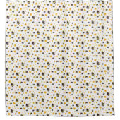 Waterverf Bumble Bee Douchegordijn (Voorkant)