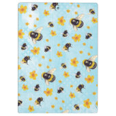 Waterverf Bumble Bee Personalized Pocket Folder Klembord (Achterkant)