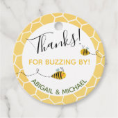 Waterverf Bumble Bees 🐝 Bedankt voor Buzzing By Bedankjes Labels (Voorkant)