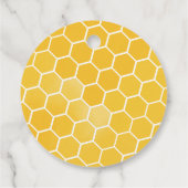 Waterverf Bumble Bees Honingraat Dank u Bedankjes Labels (Achterkant)