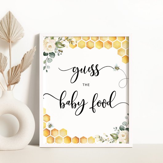 Waterverf Bumble beken raden het baby Poster