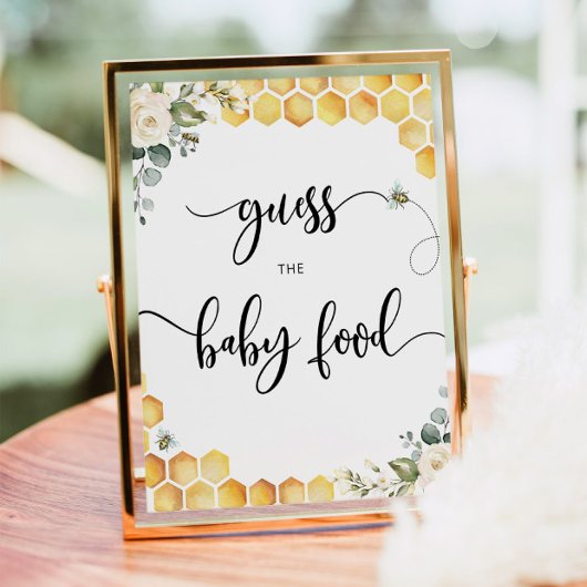 Waterverf Bumble beken raden het baby Poster