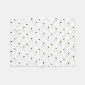 Waterverf Bumblebee Baby Fleece Deken (Voorkant (Horizontaal))