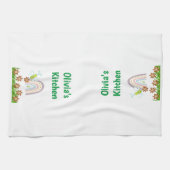 Waterverf Bumblebee Floral Kitchen Hand Towel Theedoek (Horizontaal)