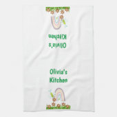 Waterverf Bumblebee Floral Kitchen Hand Towel Theedoek (Verticaal)