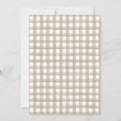 Waterverf Bun in het Oven Baby shower Kaart (Achterkant)