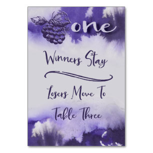 Waterverf buncowijndruiven Tabel 1 Kaart