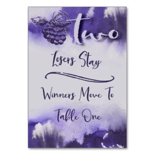 Waterverf buncowijndruiven Tabel 2 Kaart