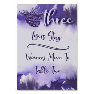 Waterverf buncowijndruiven Tabel 3 Kaart