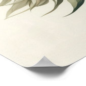 Waterverf Bundel van Tropisch Monstera Palmblad 2 Poster (Hoek)