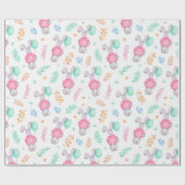 Waterverf Bunnies Cadeaupapier (Vlak)