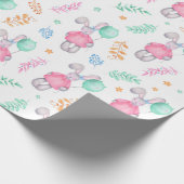 Waterverf Bunnies Cadeaupapier (Hoek)