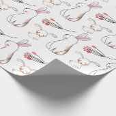 Waterverf Bunnies Cadeaupapier (Hoek)