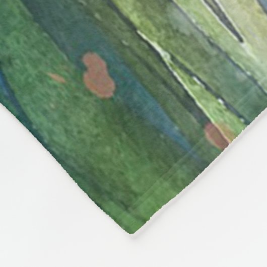 Waterverf Bunnies Fleece Deken (Hoek)