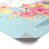 Waterverf Bunnies in de tragere paaseieren Poster (Hoek)