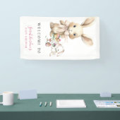 Waterverf Bunny Baby shower Banner (Beurs)