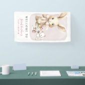 Waterverf Bunny Baby shower Banner (Beurs)