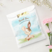 Waterverf Bunny Baby shower Boerderij Dank u Bedankzakje (Gezegeld)