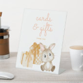 Waterverf Bunny Baby shower Cadeaus en Kaarten Reclamebord Met Voetstuk (Insitu)