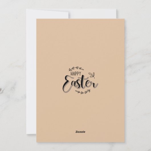 Waterverf bunny boho Happy easter Feestdagenkaart (Achterkant)