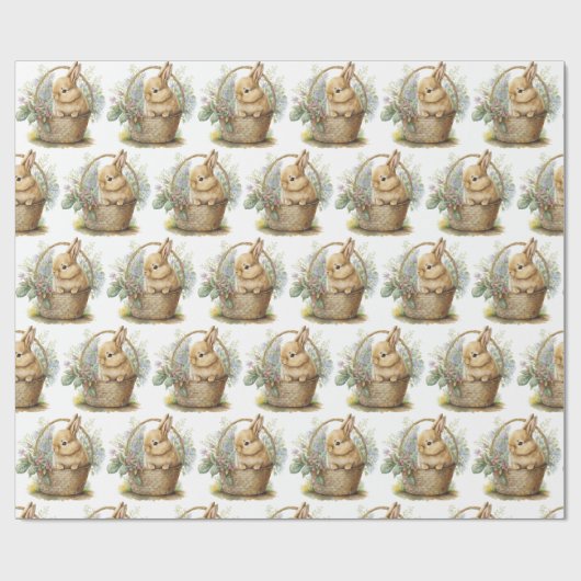 Waterverf Bunny Cadeaupapier (Vlak)