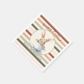 Waterverf Bunny Custom Spring Easter Servet (Hoek)