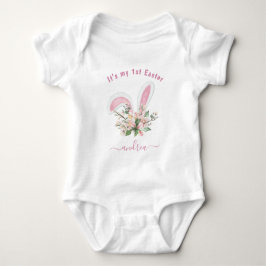 waterverf Bunny Ears Egs  van paasmeisje Romper