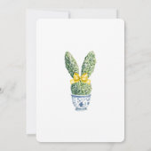 Waterverf Bunny Easter Brunch en Egg Hunt Kaart (Achterkant)