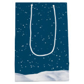 Waterverf Bunny en Sneeuwman Medium Cadeauzakje (Achterkant)