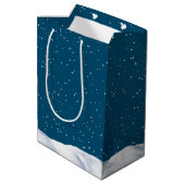 Waterverf Bunny en Sneeuwman Medium Cadeauzakje (Achterkant Gekanteld)