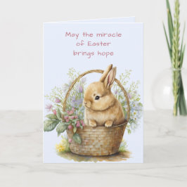 Waterverf Bunny Feestdagen Kaart