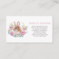 Waterverf Bunny Floral Krans Display Douche