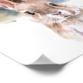 Waterverf Bunny Forest Nursery Child Woodland Poster (Hoek)