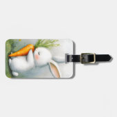 Waterverf Bunny Happy Harvest Bagagelabel (Voorkant horizontaal)