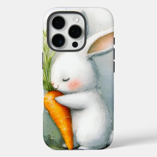 Waterverf Bunny Happy Harvest Case-Mate iPhone Case (Achterkant)