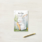 Waterverf Bunny Happy Harvest Post-it® Notes (Op bureau)
