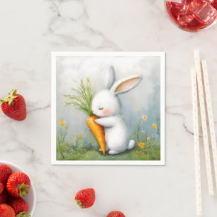 Waterverf Bunny Happy Harvest Servet