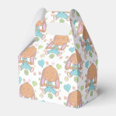 Waterverf Bunny, Hearts and Flowers Favoriete Box Bedankdoosjes (Voorkant Zijde)