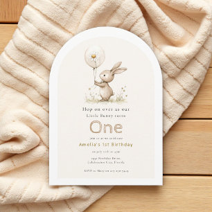 Waterverf Bunny Little Bunny wordt een uitnodiging