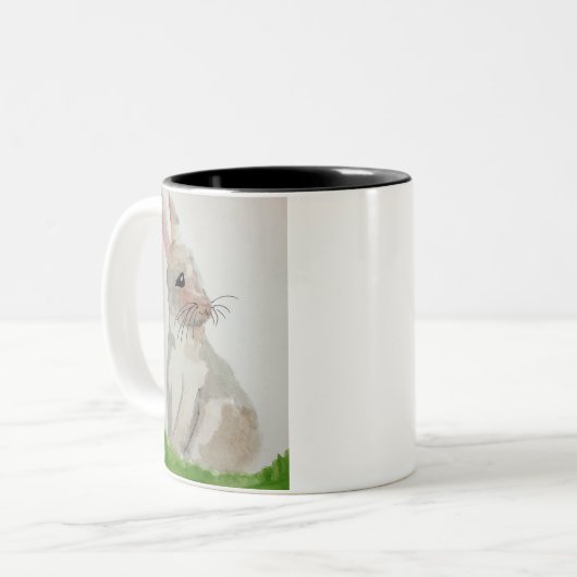 Waterverf Bunny mok (Voorkant links)