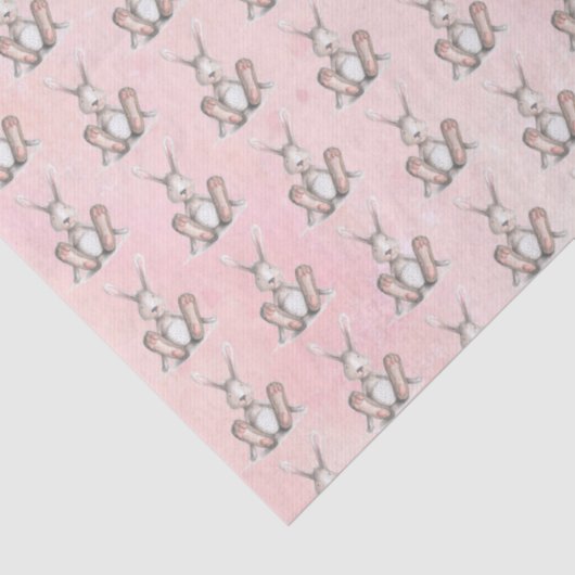 Waterverf Bunny Rabbit-coördinator Tissuepapier (Detail)