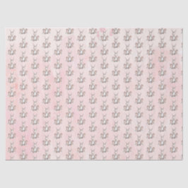 Waterverf Bunny Rabbit-coördinator Tissuepapier