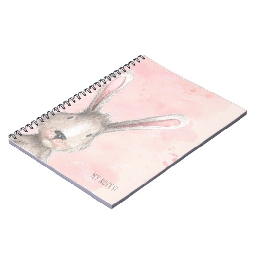 Waterverf Bunny Rabbit Mijn notities Notitieboek (Linkerzijde)
